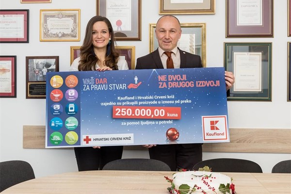 Kaufland i Hrvatski Crveni križ prikupili proizvode u vrijednosti većoj od 250.000 kuna